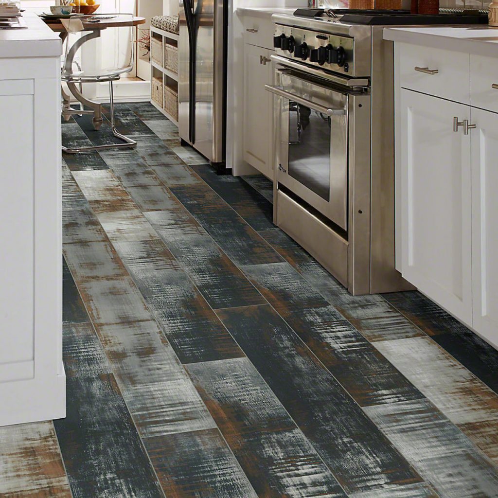 Hardwood flooring in kitchen | A & S Carpet Collection