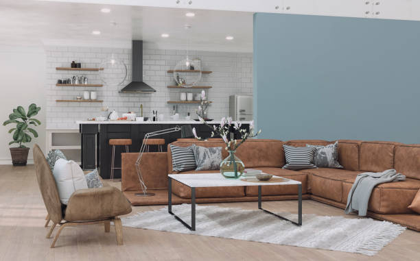 Modern living room interior design | A & S Carpet Collection